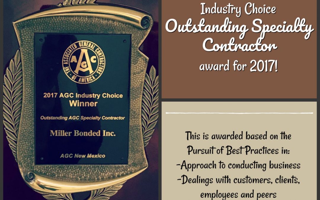 AGC’s – Outstanding Specialty Contractor 2017